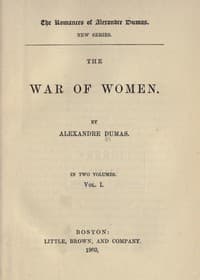 The War of Women, Volume 1 book cover