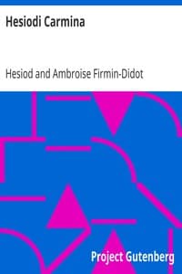 Hesiodi Carmina book cover