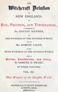 The Witchcraft Delusion in New England: Its Rise, Progress, and Termination (Vol. 3 of 3) book cover