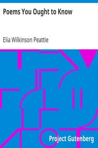 Poems You Ought to Know book cover