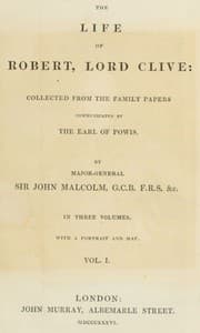 The Life of Robert, Lord Clive, Vol. 1 (of 3)
Collected from the Family Papers Communicated by the Earl of Powis