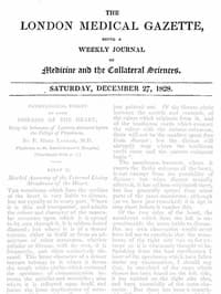 The London Medical Gazette; December 27, 1828
Being a Weekly Journal of Medicine and the Collateral Sciences