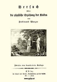 Versuch über die physische Erziehung der Kinder book cover