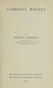 Cardinal Wolsey book cover