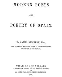Modern Poets and Poetry of Spain book cover