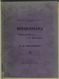 Bouquiniana: notes et notules d'un bibliologue