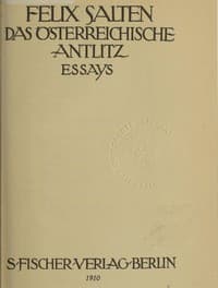 Das österreichische Antlitz: Essays