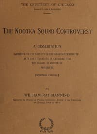 The Nootka Sound Controversy: A dissertation
