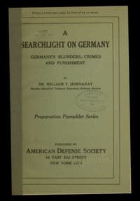 A searchlight on Germany: Germany's Blunders, Crimes and Punishment