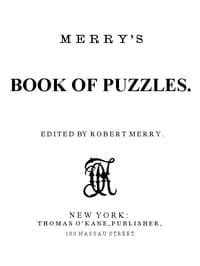 Merry's Book of Puzzles book cover