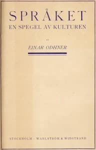 Språket en spegel av kulturen book cover