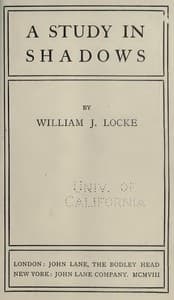 A Study In Shadows book cover