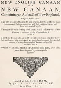 The New English Canaan of Thomas Morton with Introductory Matter and Notes