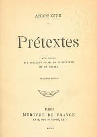 Prétextes: Réflexions sur quelques points de littérature et de morale