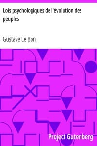 Lois psychologiques de l'évolution des peuples book cover