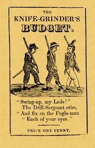 The knife-grinder's budget of pictures & poetry, for boys and girls book cover