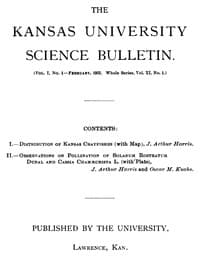 The Kansas University Science Bulletin (Vol. I, No. 1) book cover