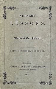 Nursery Lessons, in Words of One Syllable book cover
