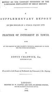 A supplementary report on the results of a special inquiry into the practice of interment in towns. book cover