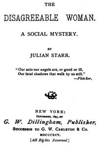 The Disagreeable Woman: A Social Mystery book cover