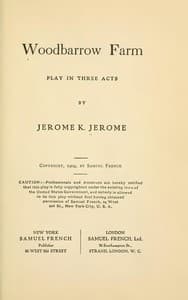 Woodbarrow Farm: Play in Three Acts