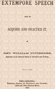 Extempore Speech: How to Acquire and Practice It book cover