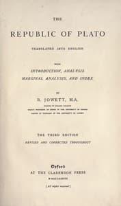The Republic of Plato book cover