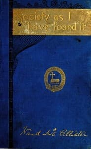 Society as I Have Found It book cover