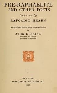 Pre-Raphaelite and other Poets