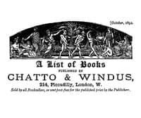 A list of books published by Chatto & Windus, October 1892