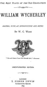 William Wycherley [Four Plays] book cover