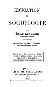 Éducation et sociologie book cover