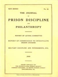 The Journal of Prison Discipline and Philanthropy 1919 (New Series, No. 58) book cover