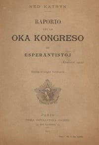 Raporto pri la oka kongreso de esperantistoj (Krakovo 1912) book cover