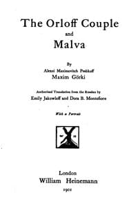 The Orloff Couple, and Malva book cover