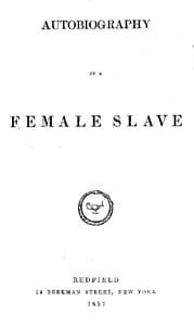 Autobiography of a Female Slave book cover