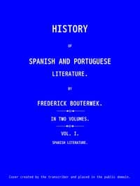 History of Spanish and Portuguese Literature (Vol 1 of 2) book cover
