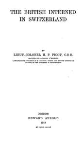 The British Interned in Switzerland book cover