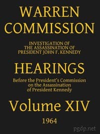 Warren Commission (14 of 26): Hearings Vol. XIV (of 15) book cover