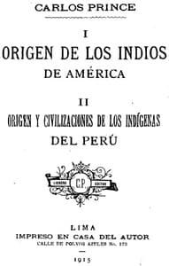 I. Origen de los indios de América. II. Origen y civilizaciones de los indígenas del Perú. book cover
