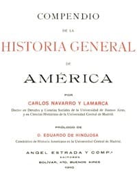 Compendio de la historia general de América. Tomo I book cover