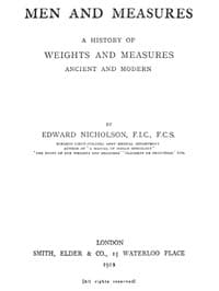 Men and Measures