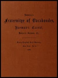 Awdeley's Fraternitye of Vacabondes, Harman's Caueat, Haben's Sermon, &c. book cover