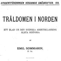 Träldomen i Norden: Ett blad ur den Svenska artbetsklassens älsta historia book cover