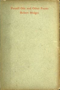 Purcell Ode, and Other Poems