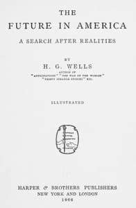 The Future in America: A Search After Realities book cover