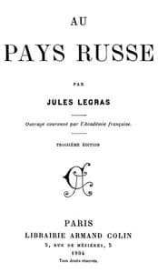 Au pays russe book cover