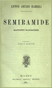 Semiramide: Racconto babilonese book cover