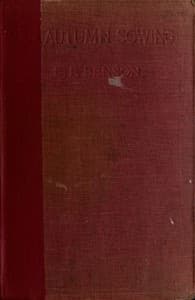 An Autumn Sowing book cover