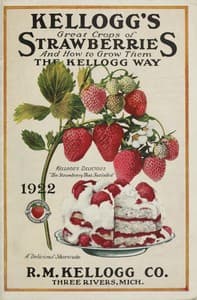 Kellogg's Great Crops of Strawberries, and How to Grow Them the Kellogg Way book cover
